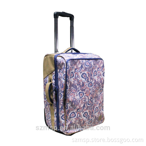 print canvas tripper weekend women rollers casual luggage,rolling travel trolley case